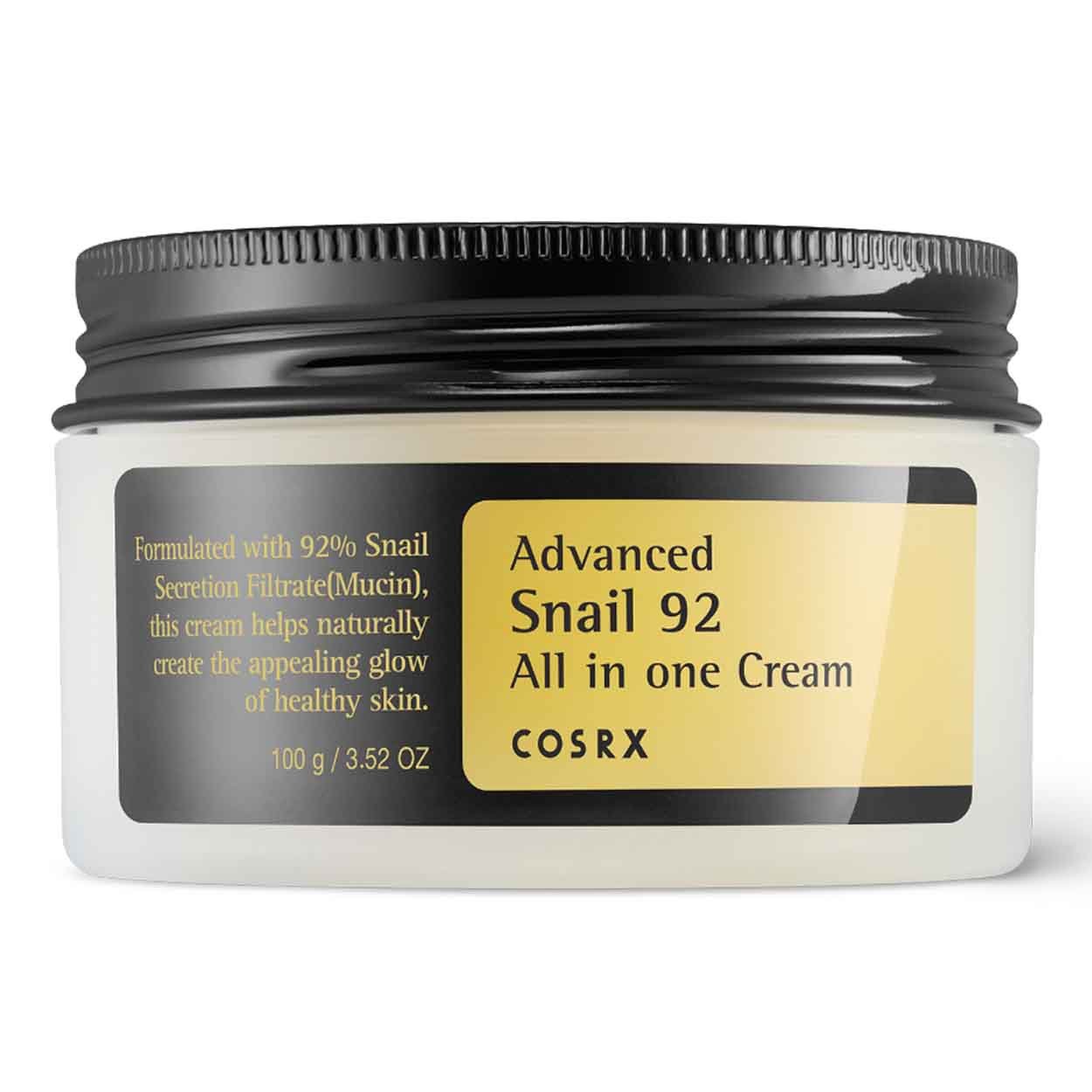 COSRX Advanced Snail 92 All In One Cream - 3.38oz / 100g - Korean Skincare